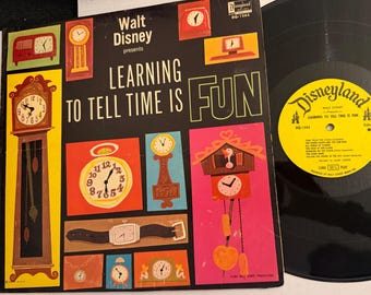 Learning TonYell Time Is Fun Lp Records Vinyl Disneyland Recirds