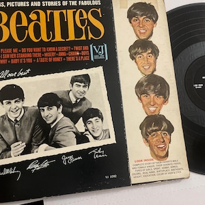 The Beatles “Songs, Pictures and Stories LP Record Vinyl w/ Gatefold (Original) 1964 Vee Jay Records