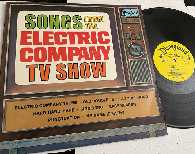 The Electric Company songs From the Electric Compsny TV Show LP Record