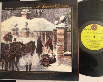 The Sounds of Christmas 2 LP Records Vinyl w/ Gatefold Bing Crosby Nat King Cole Jackie Gleason & More..