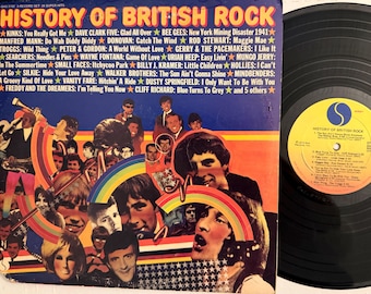 History of British Rock 2 LP Records Vinyl w/ Gatefold The Kinks The Hollies
