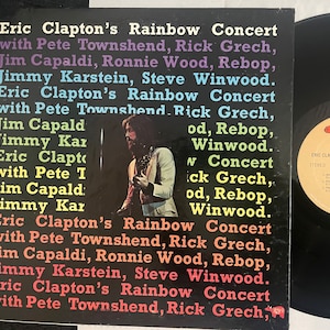 Eric Clapton’s Rainbow Concert LP Record Vinyl