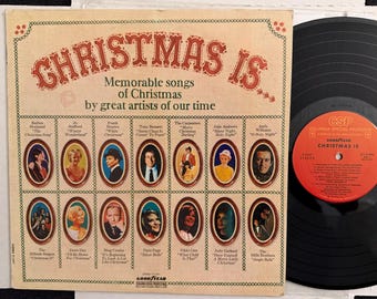 Christmas Is. LP Record Vinyl Sinatra, Crosby, Carpenters, Page, Streisand