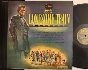 The Lonesome Train 2LP Record Set Burl Ives Earl Robinson Soundtrack