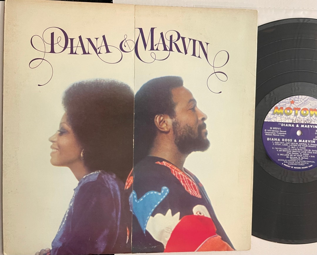 Diana & Marvin LPレコード Diana Ross = ダイアナ・ロス & Marvin Gaye = マーヴィン・ゲイ