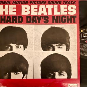 The Beatles &quot;A Hard Days Night&quot; LP Record Vinyl