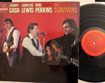 Johnny Cash, Jerry Lee Lewis The Survivors Lp Record Vinyl