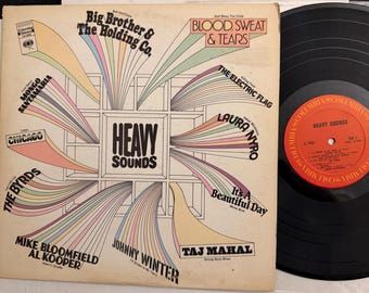Heavy Sounds Lp Record Vinyl Byrds, Janis Joplin, Al Kooper, Blood Sweat and Tears  & More