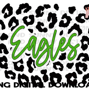 Eagles | Leopard | Spirit Tee | PNG Digital Download | Sublimation Design
