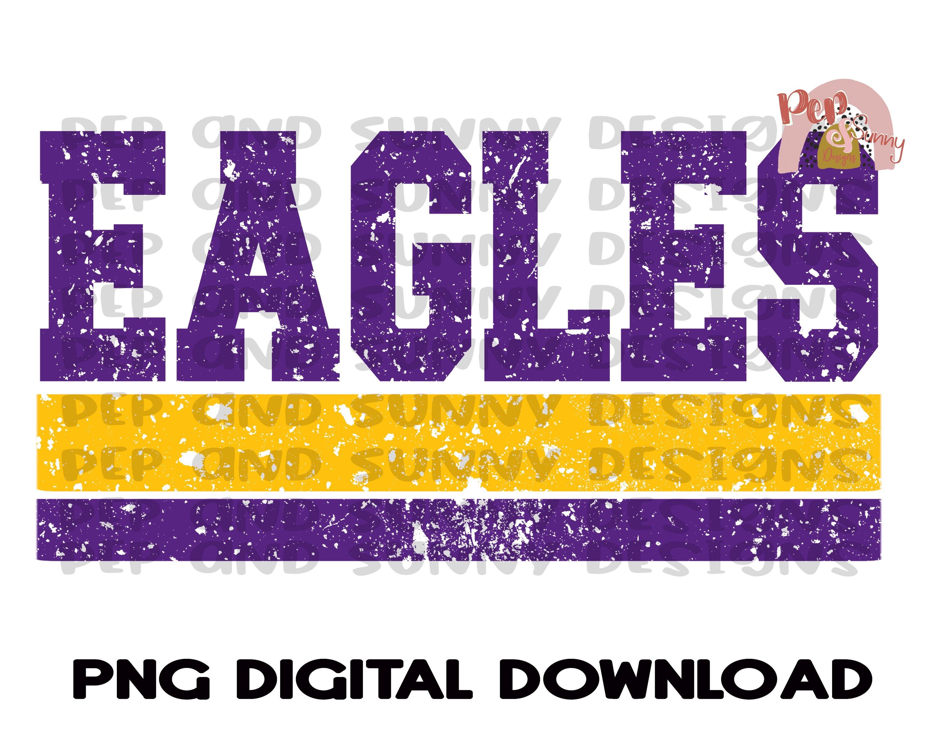 Eagles | Distressed | Spirit Tee Design | PNG Digital Download | Sublimation Design | Printable Artwork | Digital File