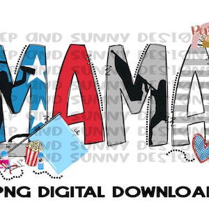 Mama | Band | Color Guard | Hand Drawn | PNG Digital Download | Sublimation Design
