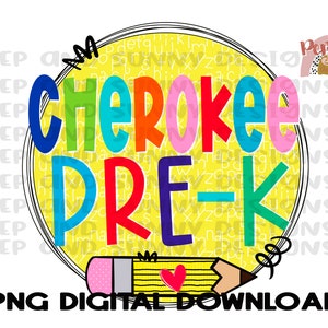 Pre-K Design | Custom School Design | Spirit Tee | PNG Digital Download | Sublimation Design