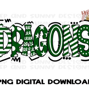 Dragons | Spirit Tee | Doodle Design | PNG Digital Download | Sublimation Design