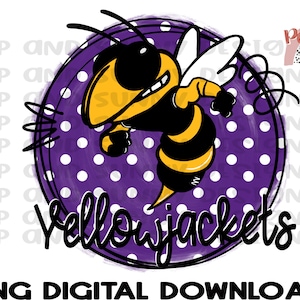Yellowjackets | Spirit Tee Design | Doodle | PNG Digital Download | Sublimation Design