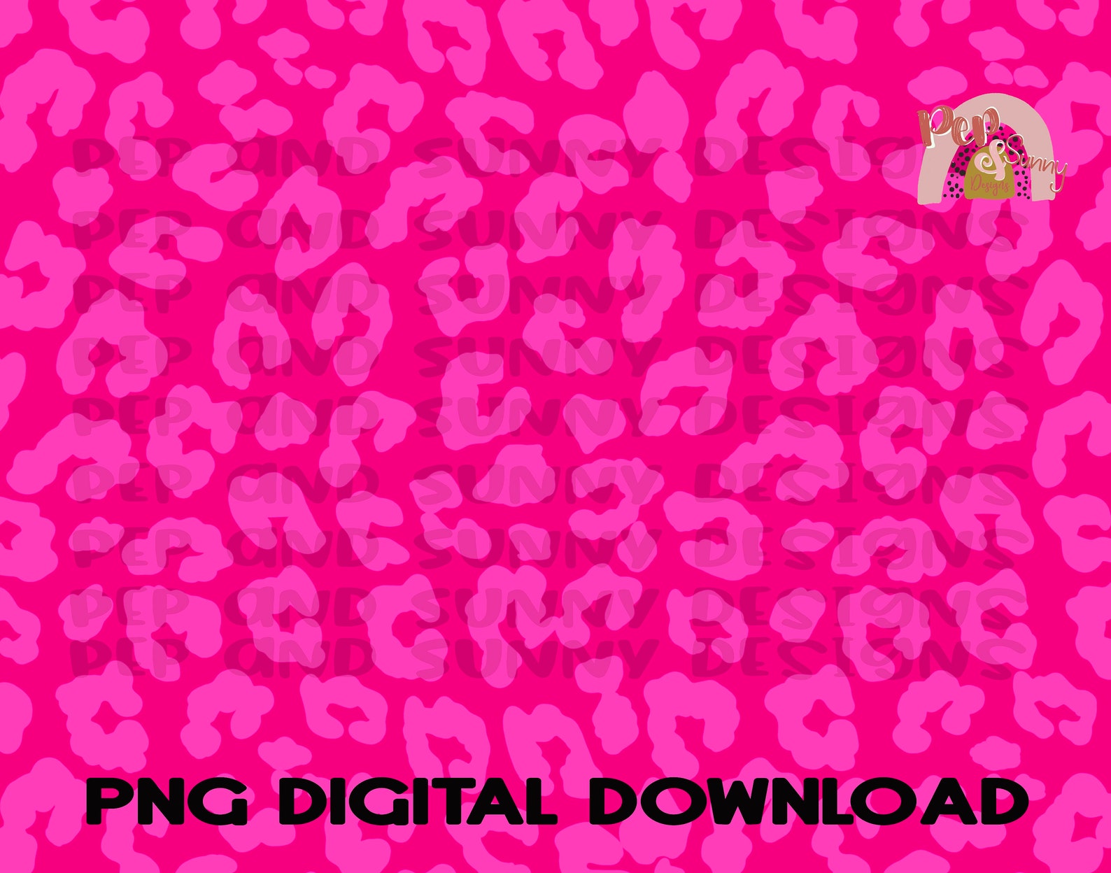 Pink Leopard Digital Paper | Leopard | Hand Drawn | PNG Digital ...