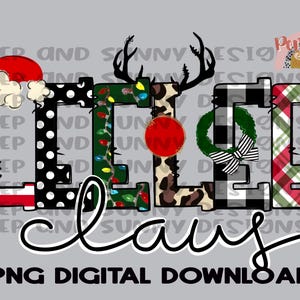 Lee Lee Claus | Nikolausmütze | Rentier | Leopard | Weihnachten | PNG Digitaler Download | Sublimationsdesign