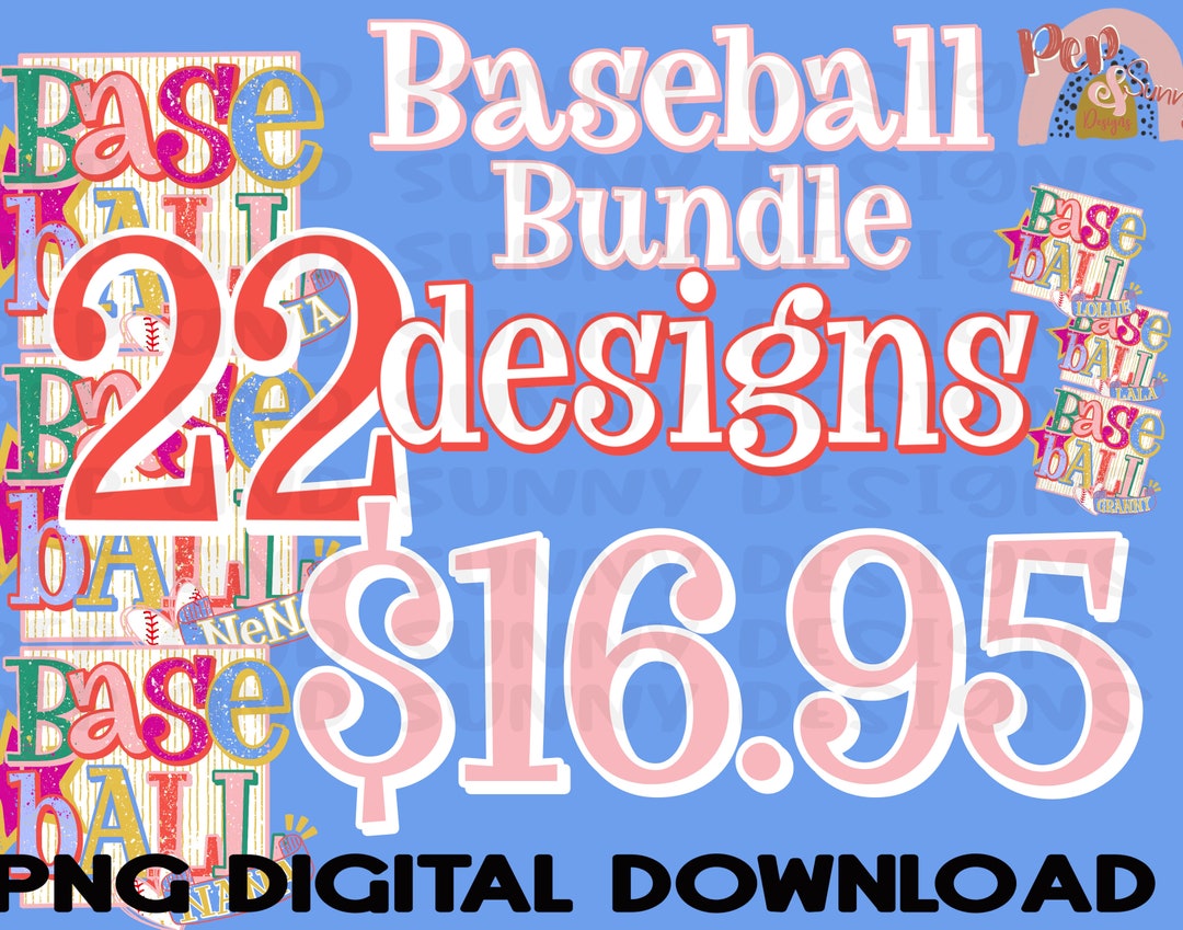 Baseball Name Design Bundle | Baseball Mama | 22 Designs | PNG Digital ...