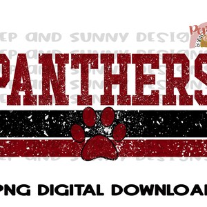 Panthers | Spirit Tee | PNG Digital Download | Sublimation Design