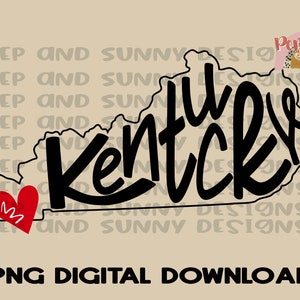 Kentucky | State Design | PNG Digital Download | Sublimation Design