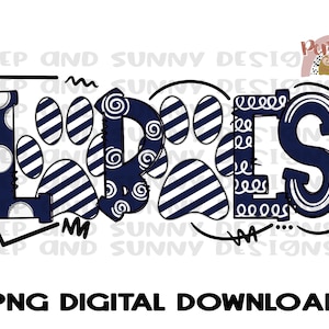 Loboes | Doodle Design | Mascotte Design | Spirit Tee | PNG Digital Télécharger | Conception de sublimation