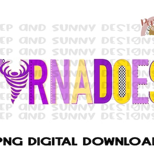 Tornadoes | Spirit Tee | PNG Digital Download | Sublimation Design