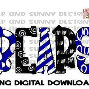 Bears | Doodle Design | Mascot | Spirit Tee | PNG Digital Download | Sublimation Design