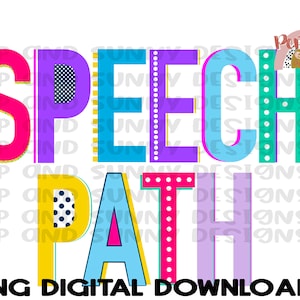 Spraakpad | Logopedist | School | PNG digitale download | Sublimatie ontwerp