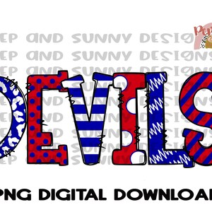 Duivels | Geest Tee-ontwerp | Doodle-ontwerp | PNG digitale download | Sublimatie ontwerp