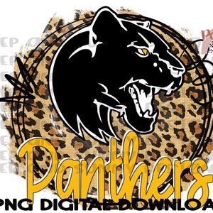 Panthers | Spirit Tee | Leopard | PNG Digital Download | Sublimation Design