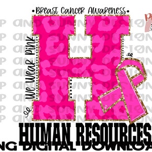 Recursos Humanos Design de Câncer de Mama | Recursos Humanos | Leopardo | Rosa | Download digital PNG | Design de sublimação