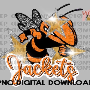 Jackets Orange | Star Eye | Grunge | Distressed | Spirit Tee | PNG Digital Download | Sublimation Design