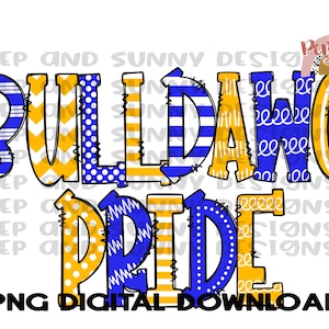 | de la fierté Bulldawg | de conception Doodle | De tee-shirt Spirit PNG Digital Download | Conception de sublimation