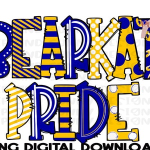 Bearkat Pride | Doodle Design | Spirit Tee | PNG Digital Download | Sublimation Design