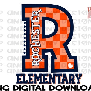 Custom School Design | School District | Elementary School | PNG Digital Download | Sublimation Design