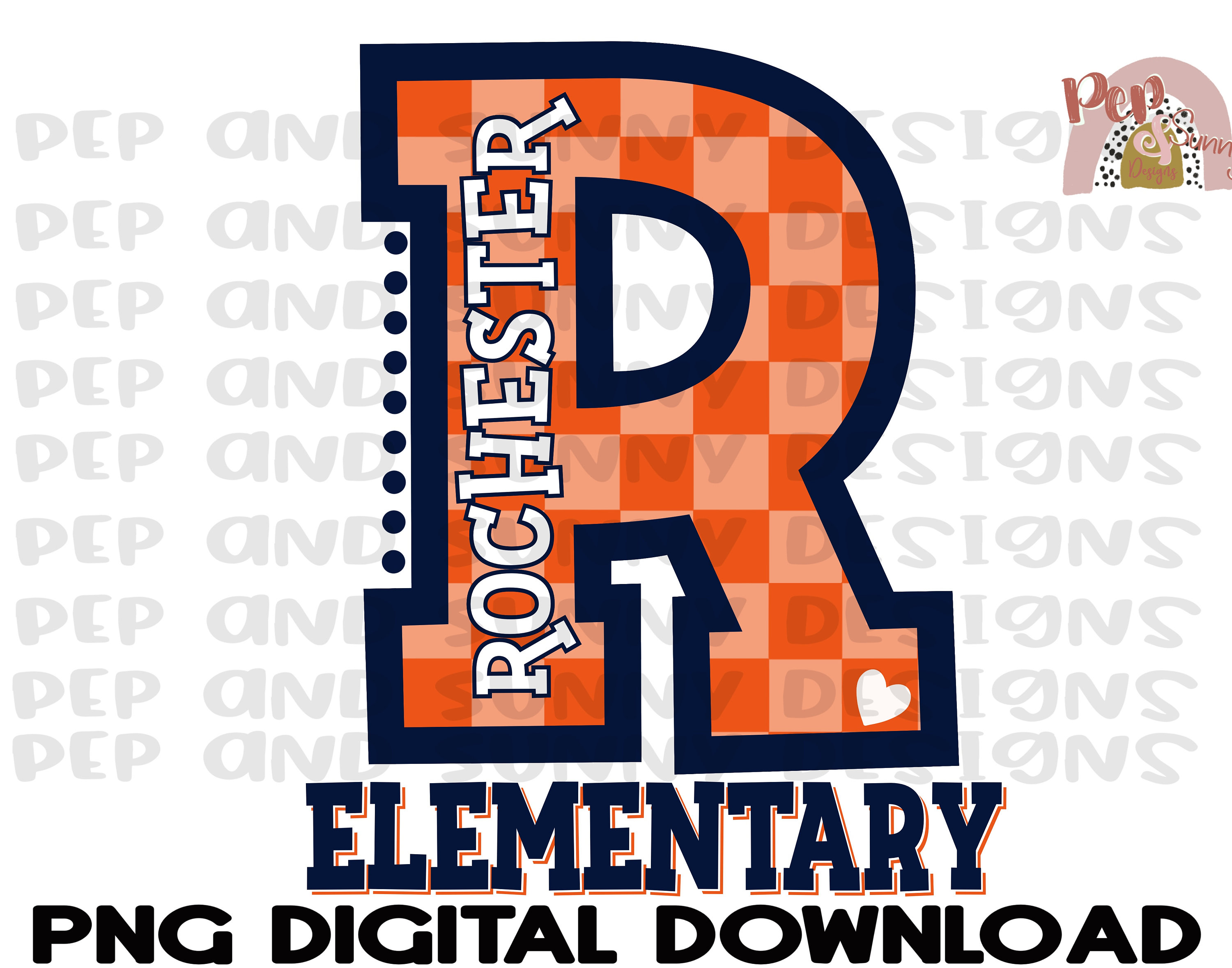 Diseño escolar personalizado / Distrito escolar / Escuela primaria / Descarga digital PNG / Diseño de sublimación