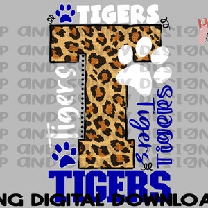 Tigers | Collage | Leopard | PNG Digital Download | Sublimation Design