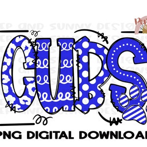 Custom | Cubs | Doodle Design | Spirit Tee | Paw Print | PNG Digital Download | Sublimation Design