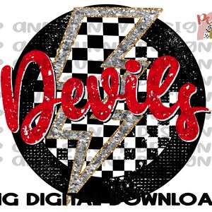 Duivels | Verontrust | Geruit | Geest T-shirt | PNG digitale download | Sublimatie ontwerp