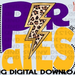 Pirates | Leopard Lightning Bolt | Spirit Tee | PNG Digital Download | Sublimation Design