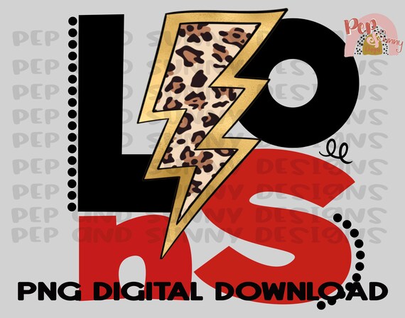 Leopard Bolt Lions Tee Leopard Bolt Lions Tee
