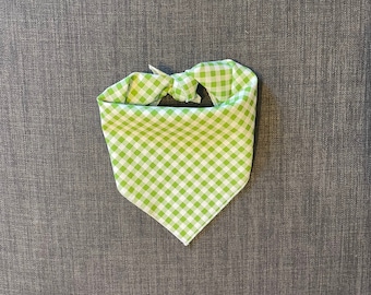 Bandana para perros, Bandana para perros de verano, Corbata en Bandana, Bandana para perros verde lima