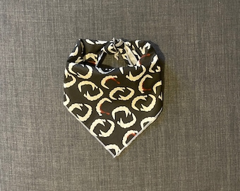 Glow in the Dark Vampire, Halloween Dog Bandana, Tie On Bandana, Vampire Dog Bandana, Vampire Fangs
