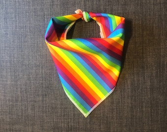 Bandana para cachorro do orgulho arco-íris, gravata em bandana, bandana para cachorro de verão