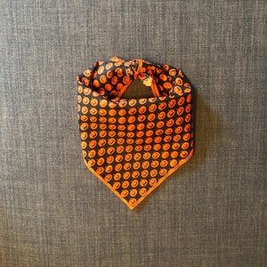 Halloween Dog Bandana, Tie On Bandana, Pumpkin Dog Bandana, Pumpkin Bandana, Fall Dog Bandana