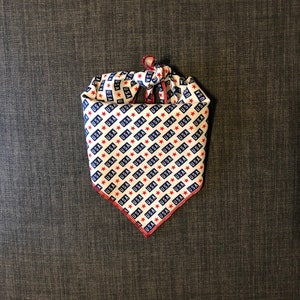 Dog Bandana, Tie on Bandana, 4th of July Dog Bandana, USA Dog Bandana