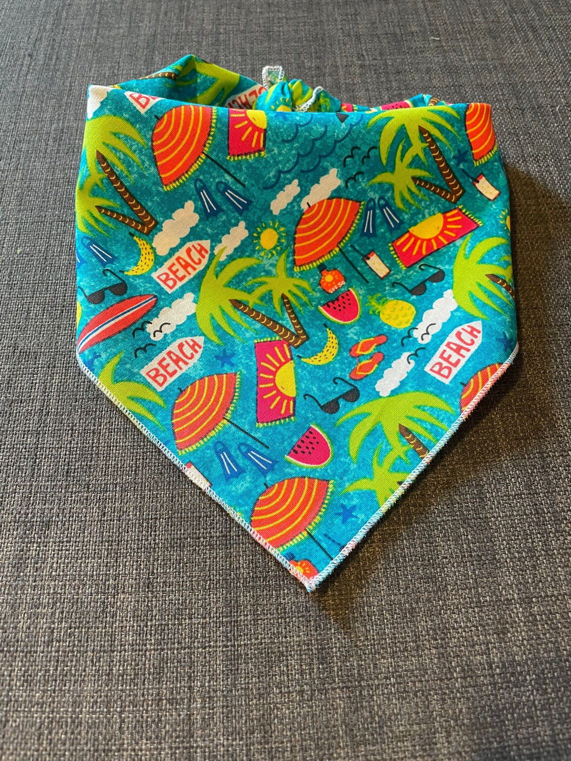 Summer Dog Bandana Beach Dog Bandana Tie on Fruit Dog Etsy