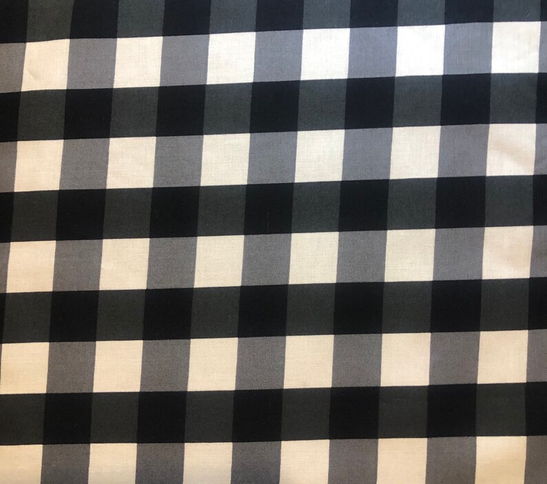 Dog Bandana Black Gingham Tie on Bandana Black and White Etsy