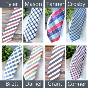 Trendy Ties | Special Occasion | Wedding | Graduation | Fathers Day | Young Adult | Teenage Boys | Missionary | Stripes Plaid Buffalo Cotton