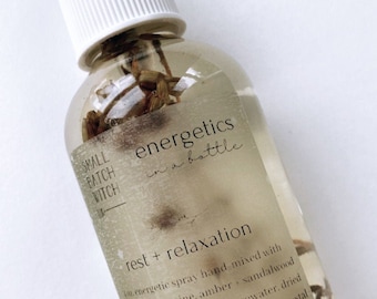ENERGETICS IN A BOTTLE - Rest + Relaxation - Room Spray, Ritual Mist, + Pillow Spritz