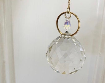 GOLD PRISM II - 40mm Brass O-Ring Prism - Swarovski Crystal Accent - Gold Finish